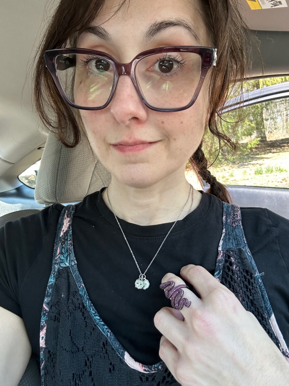 RARE!! Taylor Swift official Meredith & Olivia Swift necklace Reputation era - Picture 8 of 8